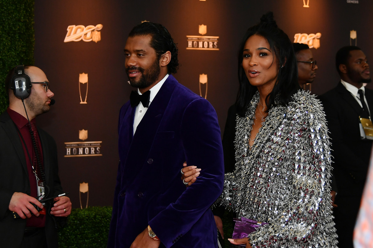 Russell Wilson and Ciara